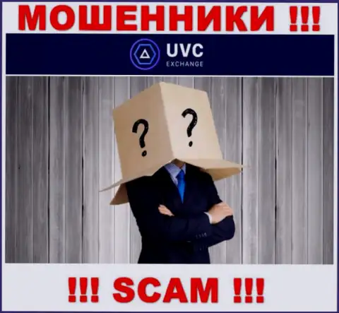 Не работайте совместно с мошенниками UVC Exchange - нет информации об их непосредственном руководстве