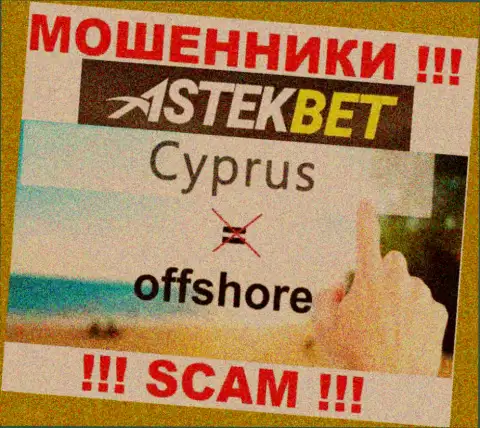 Осторожнее мошенники AstekBet Com расположились в оффшоре на территории - Cyprus