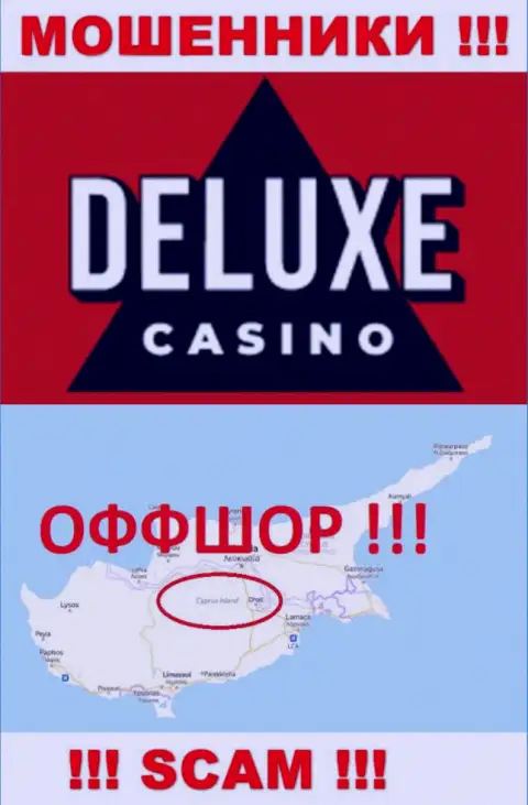 Deluxe Casino - это обманная организация, зарегистрированная в офшоре на территории Кипр