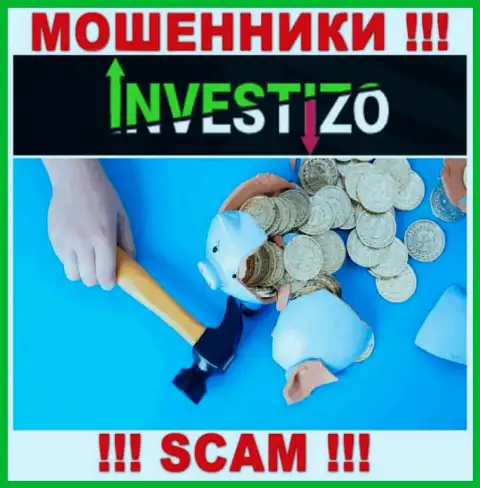 Investizo - это internet-мошенники, можете утратить абсолютно все свои денежные вложения