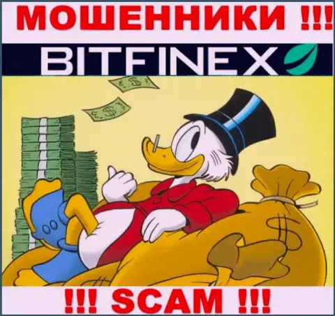 С организацией Bitfinex Com заработать не получится, затянут в свою компанию и оставят без копейки