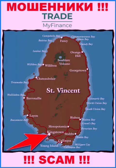 Юридическое место регистрации internet-кидал Trade My Finance - Kingstown, Saint Vincent and the Grenadines