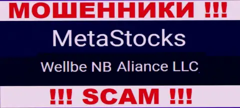 Юр. лицо мошенников MetaStocks - это Wellbe NB Aliance LLC