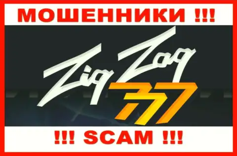 Логотип МОШЕННИКА ZigZag777