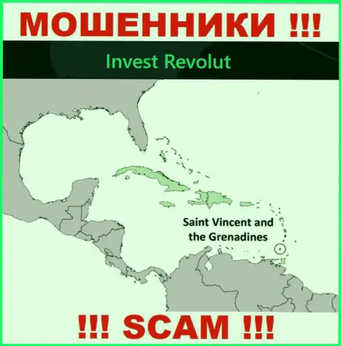 Invest-Revolut Com базируются на территории - Кингстаун, Сент-Винсент и Гренадины, остерегайтесь взаимодействия с ними