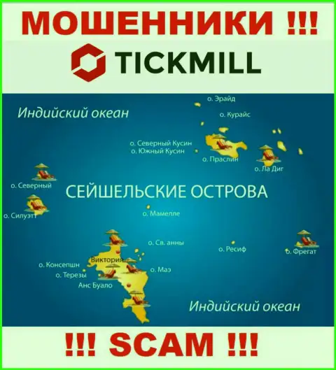 С конторой Tickmill слишком рискованно сотрудничать, место регистрации на территории Сейшелы